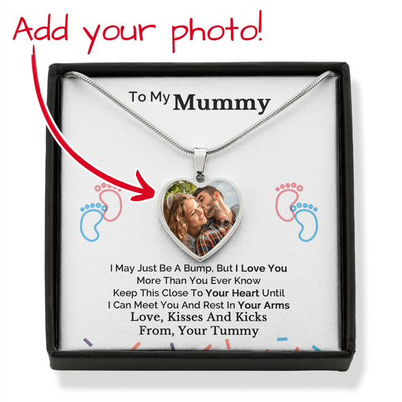 Mummy To Be Gift From Bump, New Mum Necklace, Birthday Gift from Baby Bump